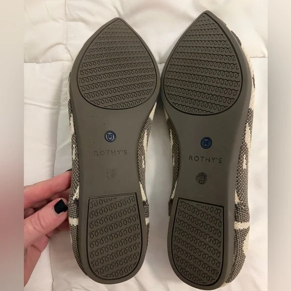 Rothy's Women's Moroccan Rose (Pink and Gray) Point Flats - size 9 - Picture 3 of 3